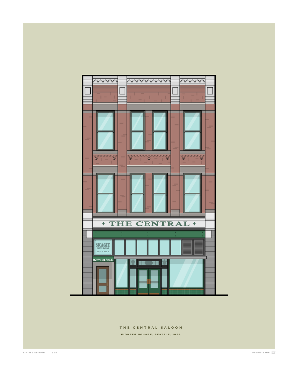 The Central Saloon / Seattle, WA STUDIO ZAHN