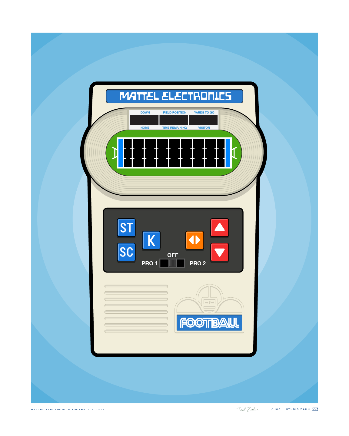 Mattel Electronics Football, 1977