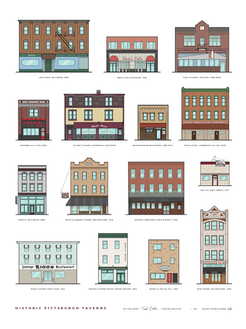 Historic Taverns of Pittsburgh Poster